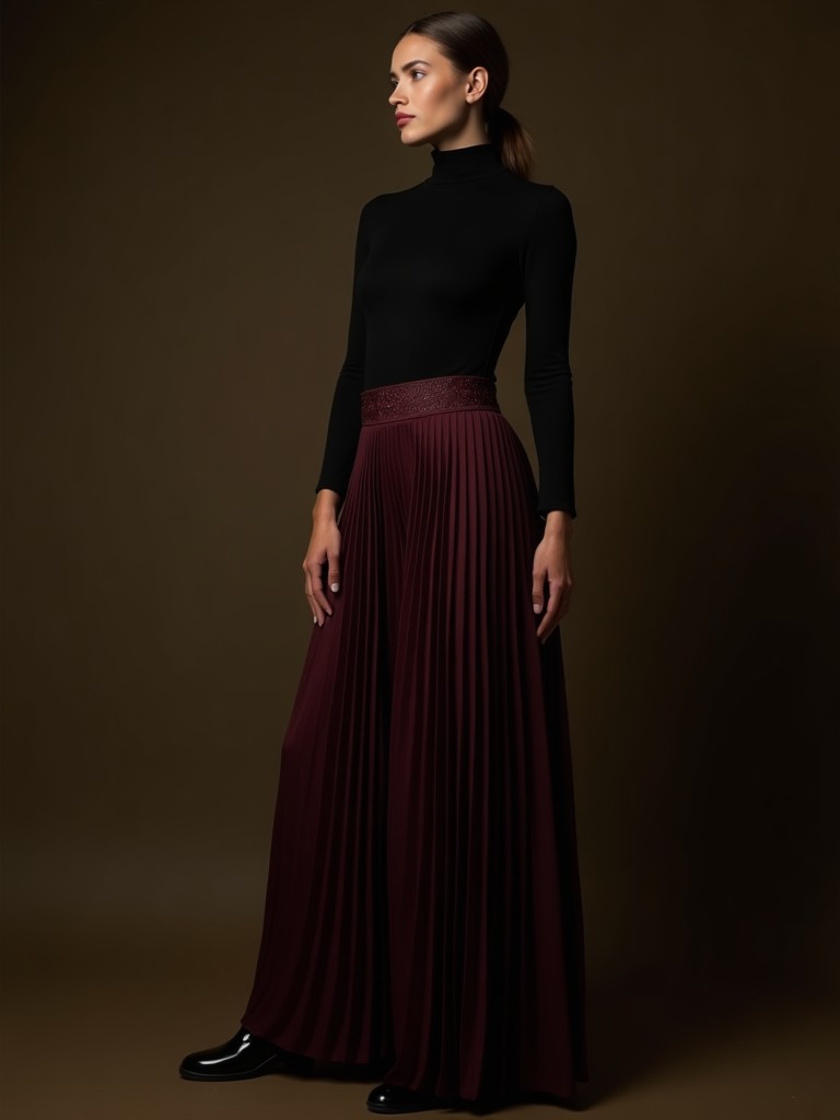 Ember Pleat Skirt